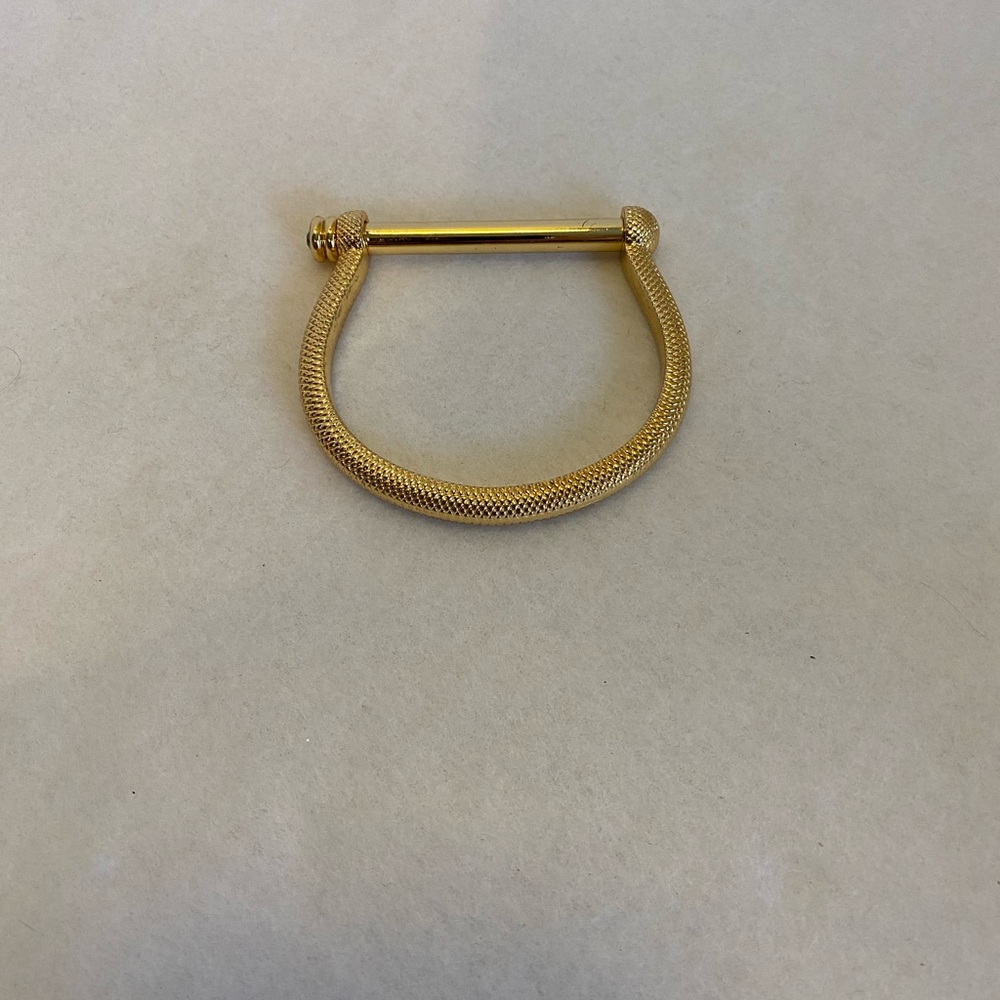 Gold Plated Cuff/Bracelet - Crystal Clasp/Twist - Picture 12 of 16